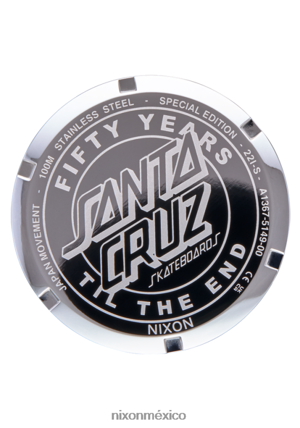 Nixon contador del tiempo de santa cruz Z2VL2N110 mirar mano concreta/gritando