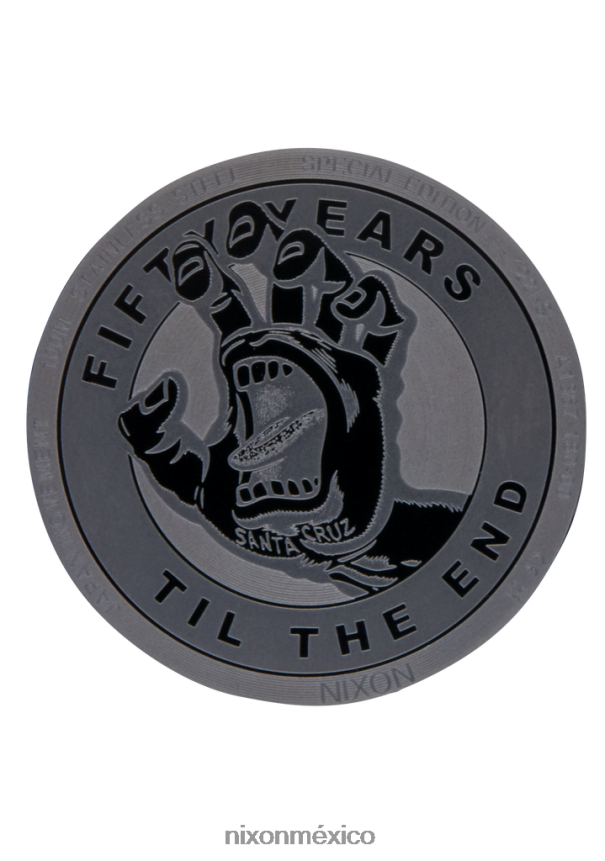 Nixon contador del tiempo de santa cruz Z2VL2N111 mirar negro/plata