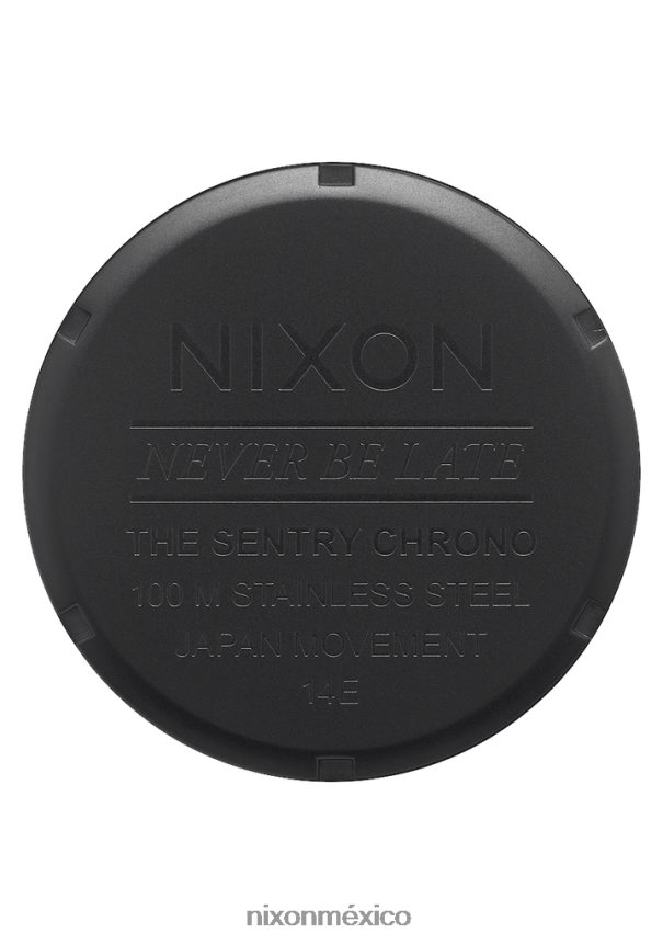 Nixon crono centinela Z2VL2N74 mirar negro mate/oro
