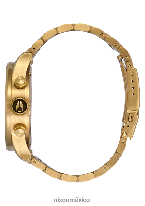 Nixon crono centinela Z2VL2N75 mirar todo dorado/negro