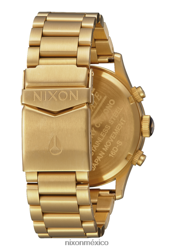 Nixon crono centinela Z2VL2N75 mirar todo dorado/negro
