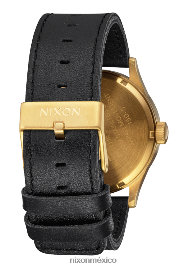 Nixon cuero centinela Z2VL2N53 mirar oro/negro