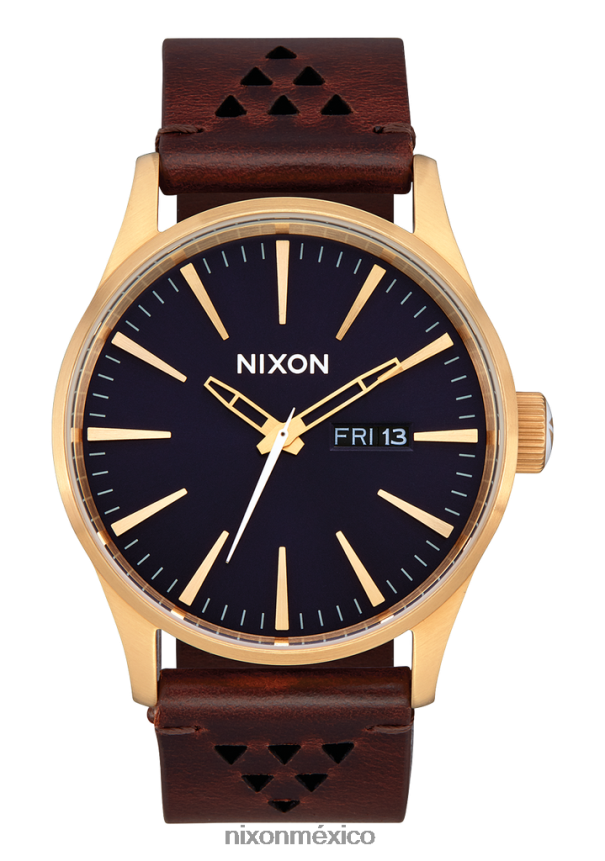 Nixon cuero centinela Z2VL2N56 mirar oro/índigo/marrón