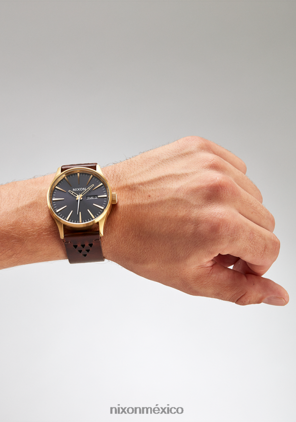Nixon cuero centinela Z2VL2N56 mirar oro/índigo/marrón