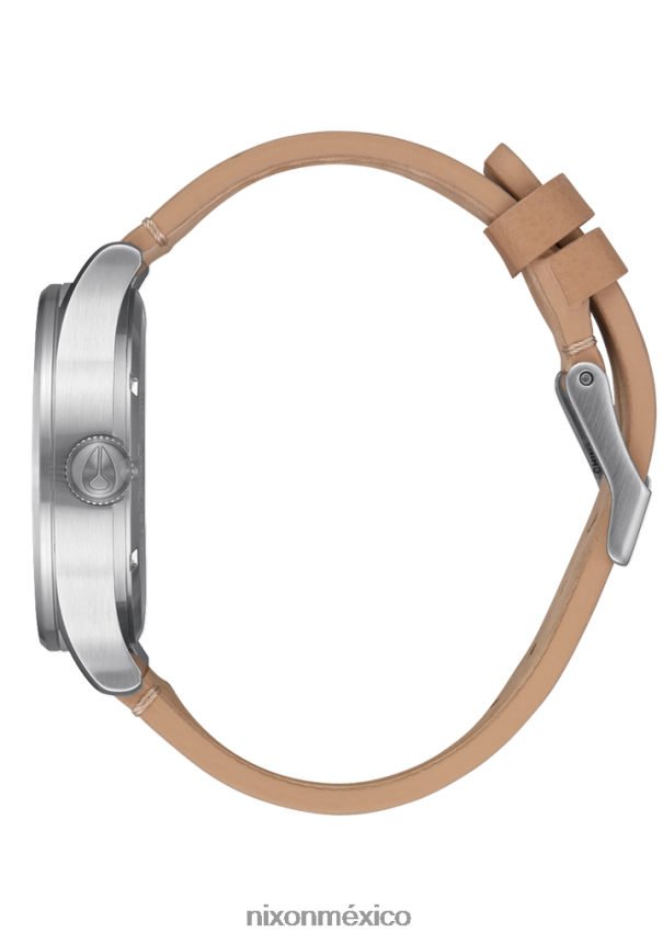 Nixon cuero centinela Z2VL2N57 mirar todo plateado/bronceado