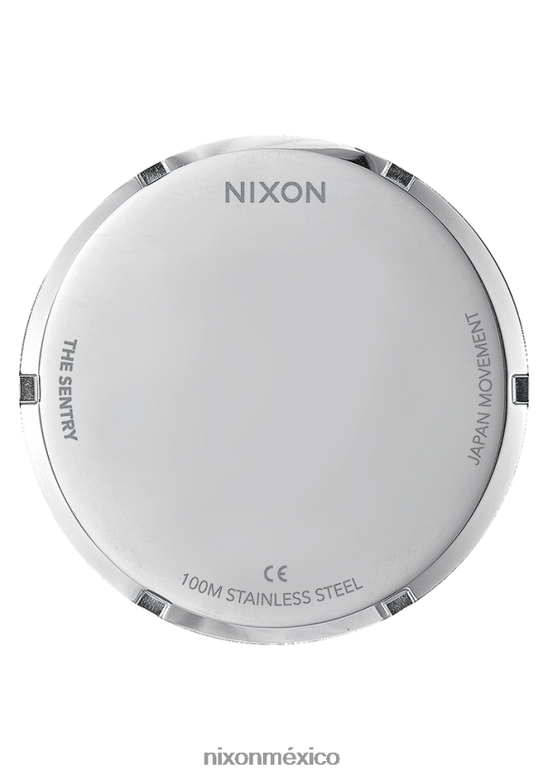Nixon cuero centinela Z2VL2N57 mirar todo plateado/bronceado