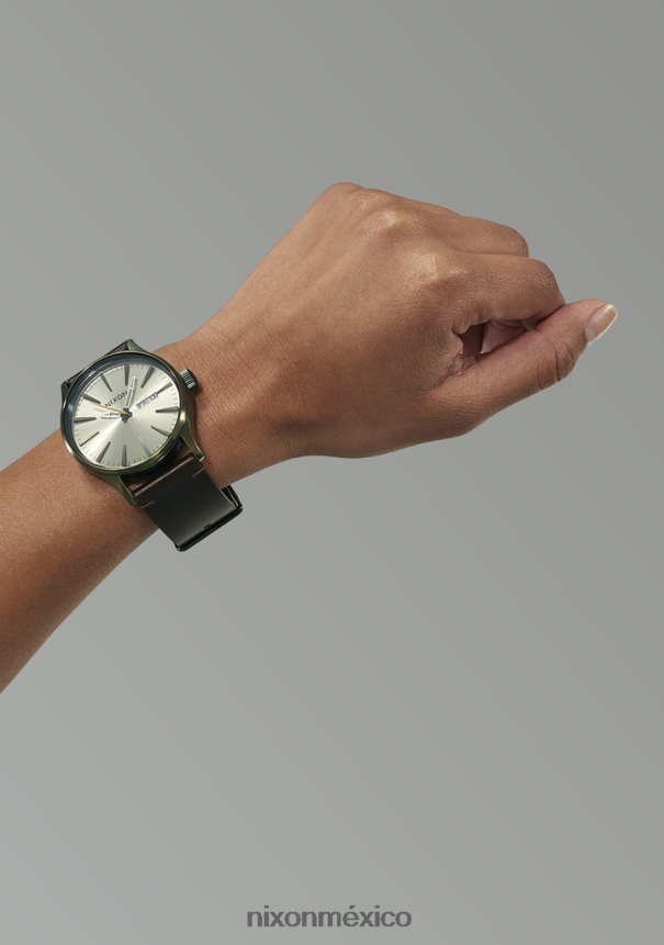 Nixon cuero centinela Z2VL2N58 mirar blanco vintage/excedente