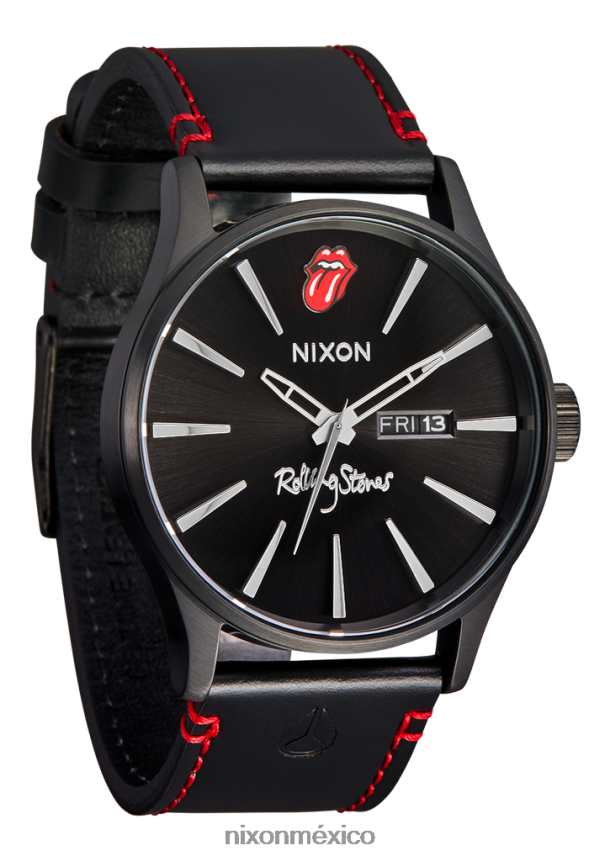 Nixon cuero centinela de piedras rodantes Z2VL2N132 mirar todo negro