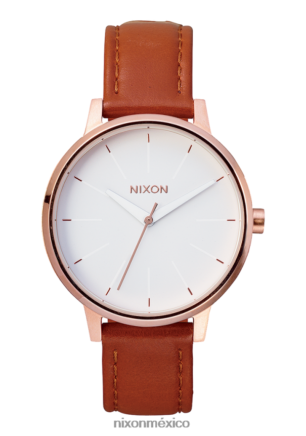 Nixon cuero kensington Z2VL2N234 mirar oro rosa/blanco