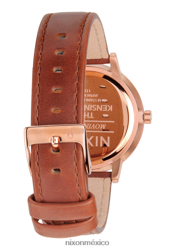 Nixon cuero kensington Z2VL2N234 mirar oro rosa/blanco