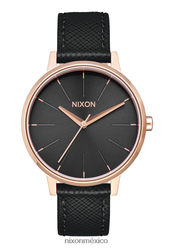 Nixon cuero kensington Z2VL2N235 mirar oro rosa/negro