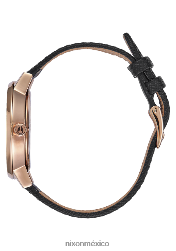 Nixon cuero kensington Z2VL2N235 mirar oro rosa/negro