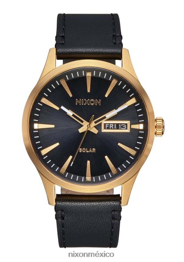Nixon cuero solar centinela Z2VL2N94 mirar todo dorado/negro