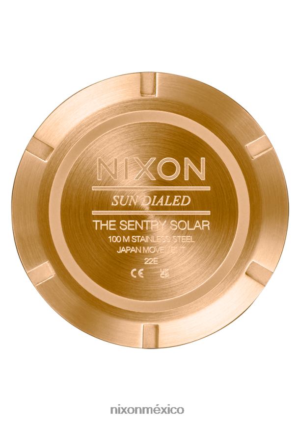 Nixon cuero solar centinela Z2VL2N94 mirar todo dorado/negro