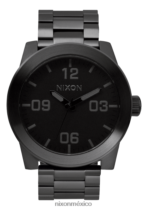 Nixon cuerpos de acero inoxidable Z2VL2N63 mirar todo negro