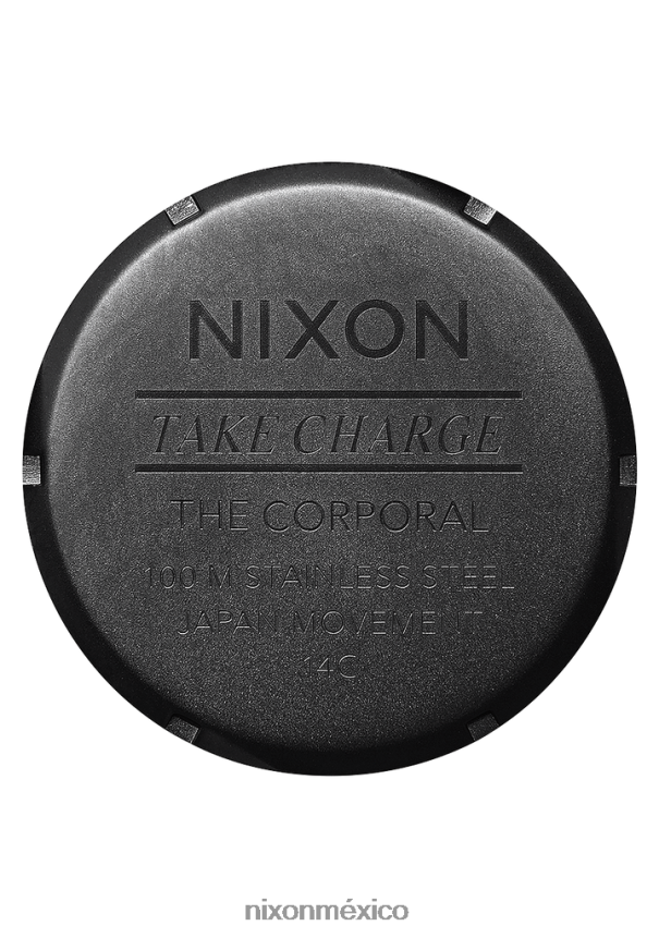 Nixon cuerpos de acero inoxidable Z2VL2N63 mirar todo negro