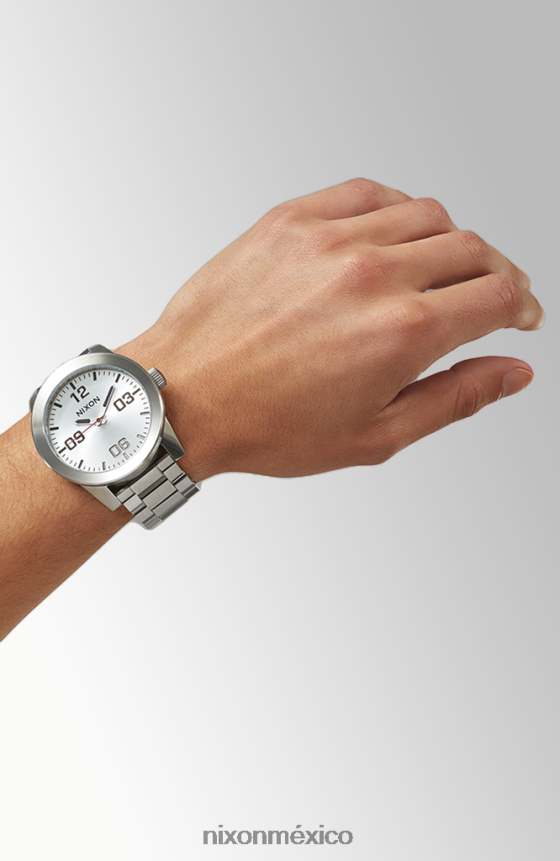 Nixon cuerpos de acero inoxidable Z2VL2N70 mirar plata blanca