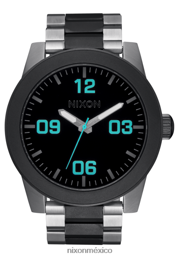 Nixon cuerpos de acero inoxidable Z2VL2N73 mirar plata/bronce