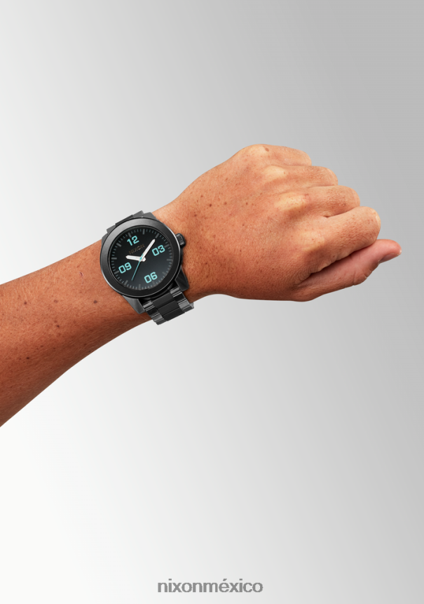 Nixon cuerpos de acero inoxidable Z2VL2N73 mirar plata/bronce