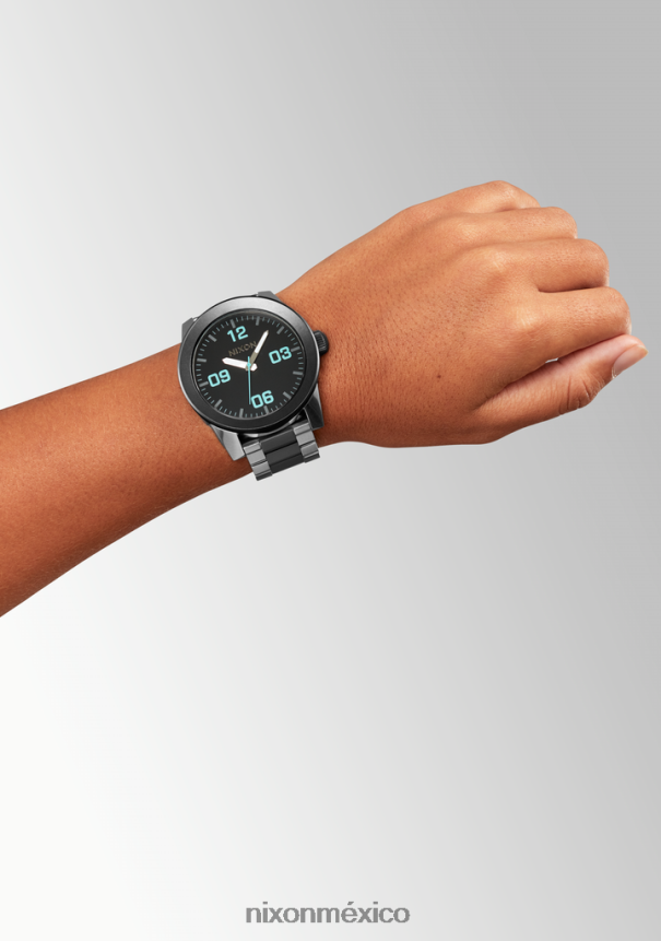 Nixon cuerpos de acero inoxidable Z2VL2N73 mirar plata/bronce