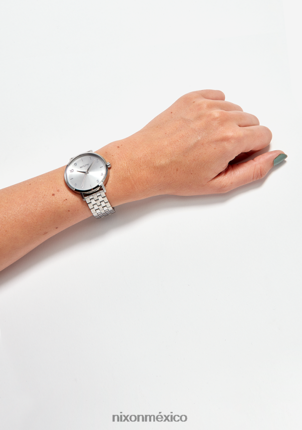 Nixon flecha Z2VL2N253 mirar todo plateado