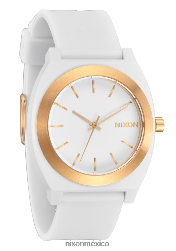 Nixon oportunidad de contar el tiempo Z2VL2N92 mirar blanco/oro mate