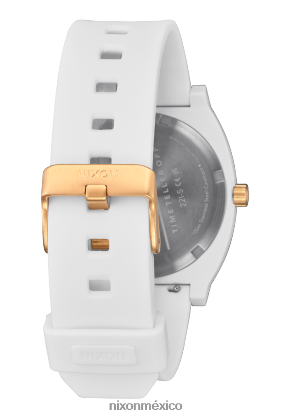Nixon oportunidad de contar el tiempo Z2VL2N92 mirar blanco/oro mate