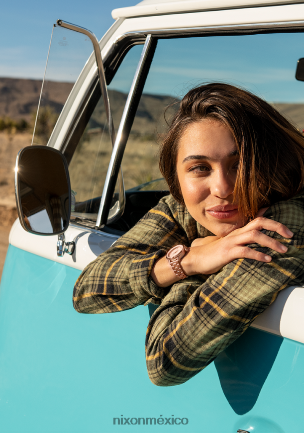 Nixon optimista Z2VL2N245 mirar todo oro rosa