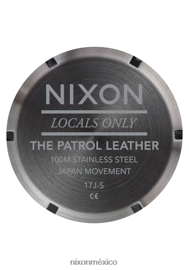 Nixon patrulla de cuero Z2VL2N104 mirar bronce/oro