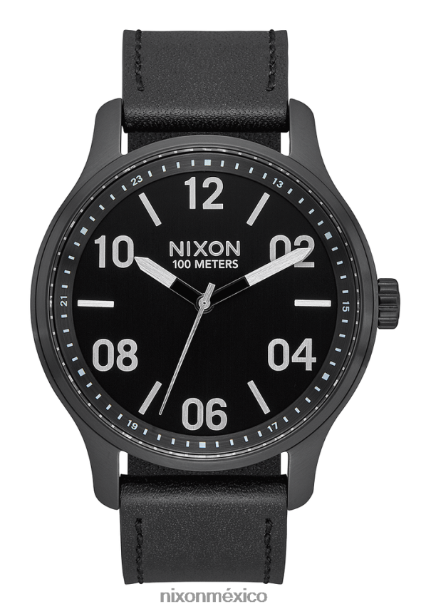 Nixon patrulla de cuero Z2VL2N106 mirar negro/plata