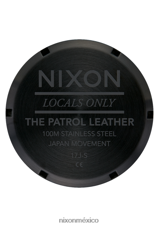 Nixon patrulla de cuero Z2VL2N106 mirar negro/plata