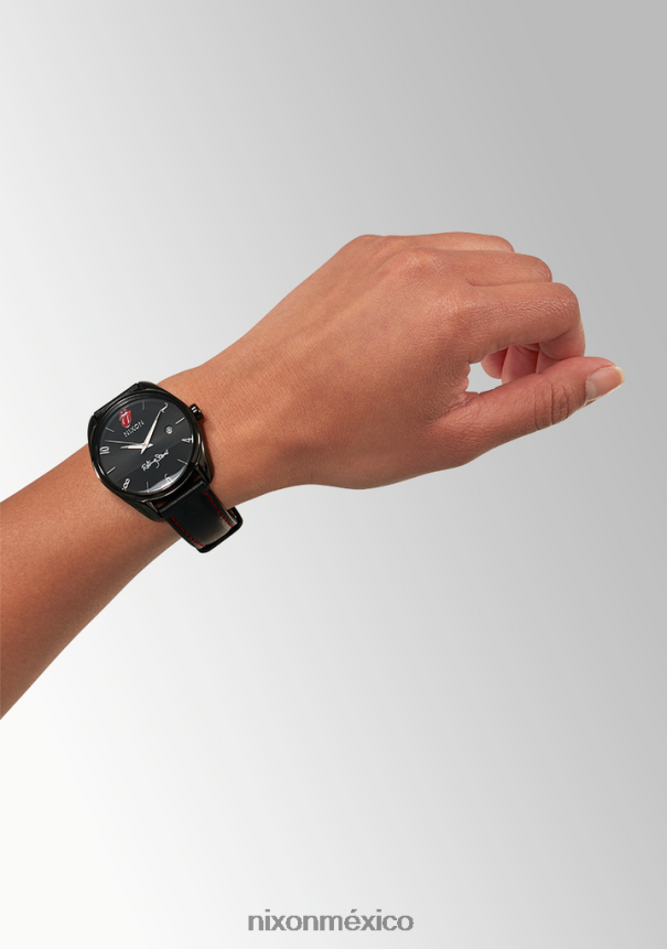 Nixon piedras rodantes thalia cuero Z2VL2N265 mirar todo negro