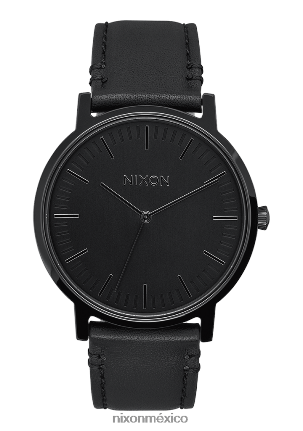 Nixon portero de cuero Z2VL2N61 mirar todo negro