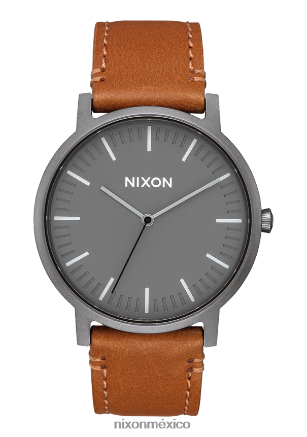 Nixon portero de cuero Z2VL2N62 mirar bronce/carbón/taupe