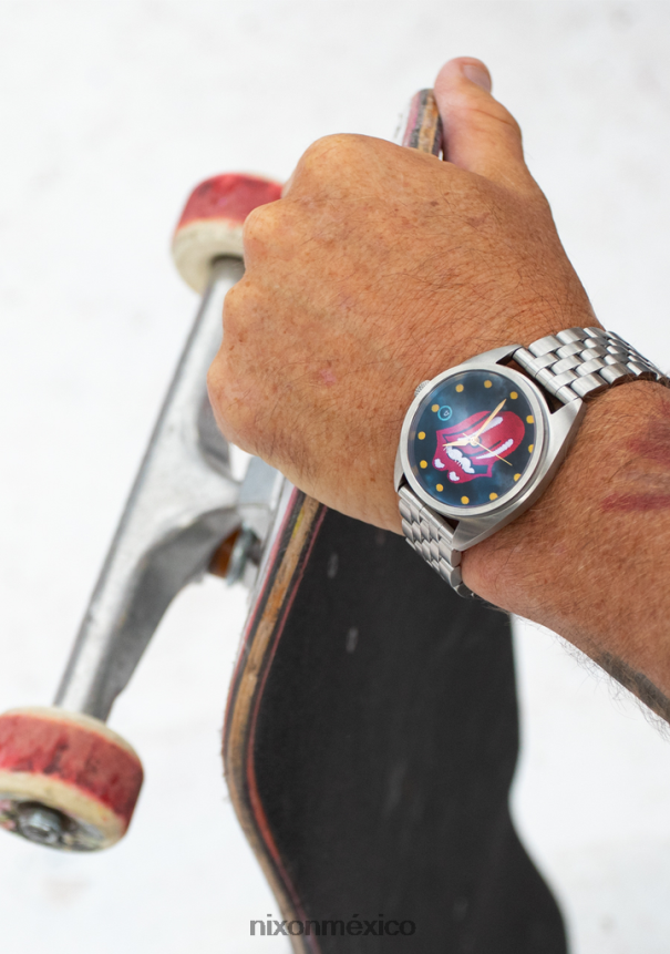 Nixon primacía de los Rolling Stones Z2VL2N134 mirar negro plata