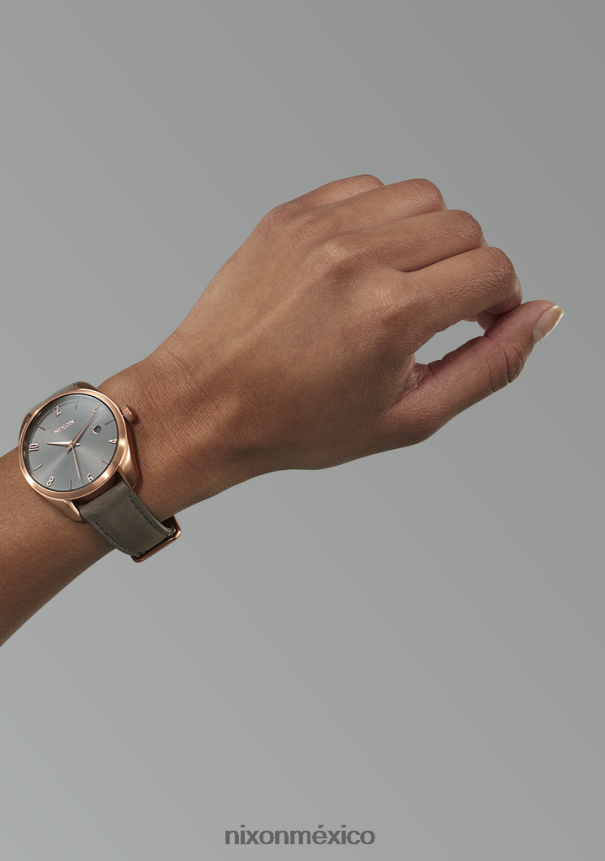 Nixon thalia cuero Z2VL2N258 mirar rayo de sol gris/oro rosa/gris