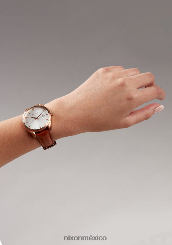 Nixon thalia cuero Z2VL2N260 mirar oro rosa/blanco