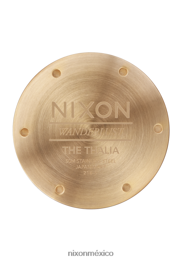 Nixon thalia cuero Z2VL2N262 mirar oro claro/negro