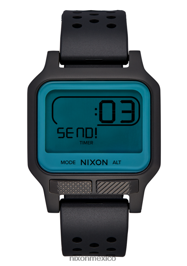Nixon calor Z2VL2N165 mirar negro/aguamarina positivo