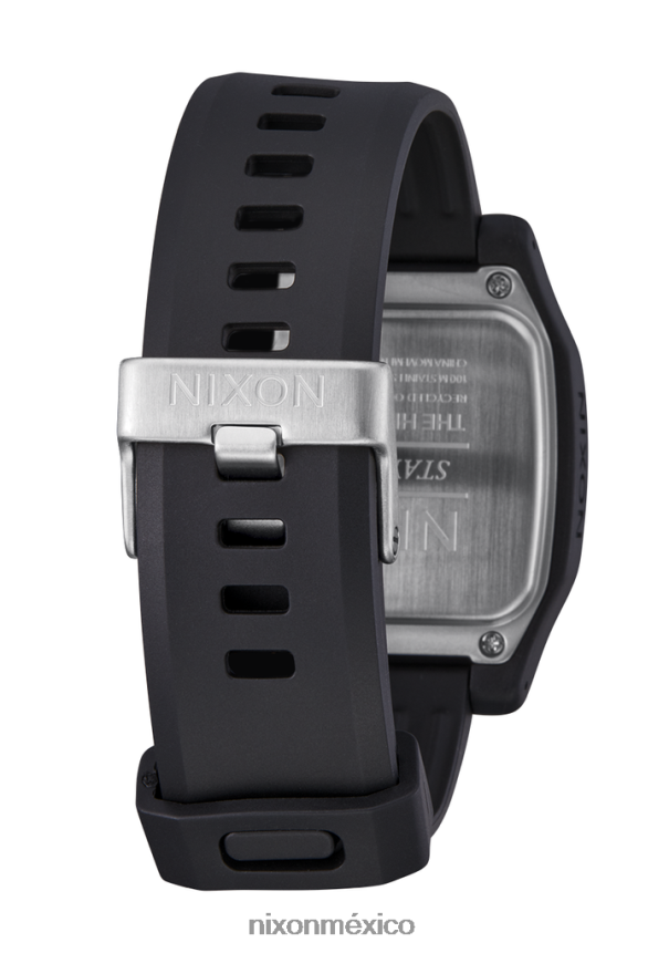 Nixon la marea alta Z2VL2N200 mirar negro plata