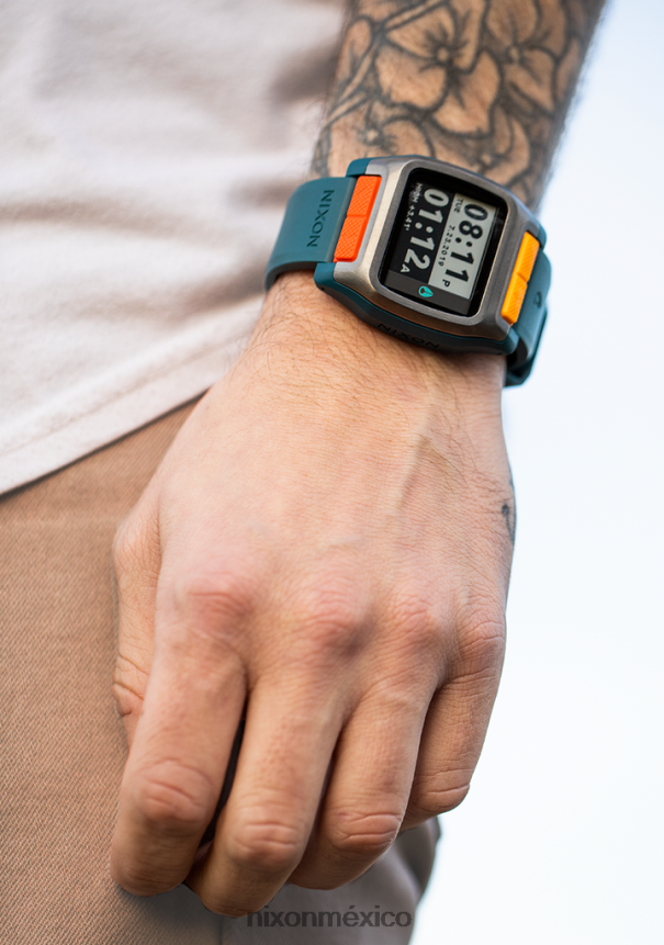 Nixon la marea alta Z2VL2N201 mirar bronce claro/verde azulado