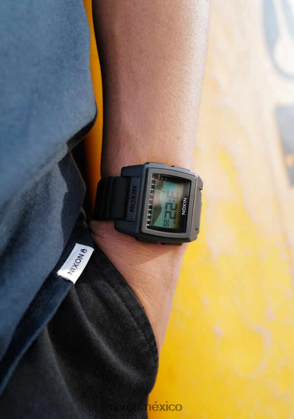 Nixon marea base pro Z2VL2N176 mirar positivo negro/verde