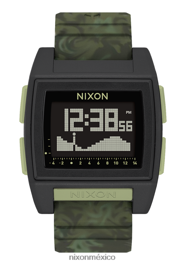 Nixon marea base pro Z2VL2N178 mirar camuflaje verde