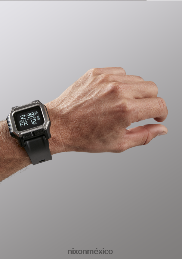 Nixon régulo Z2VL2N159 mirar negro/plata
