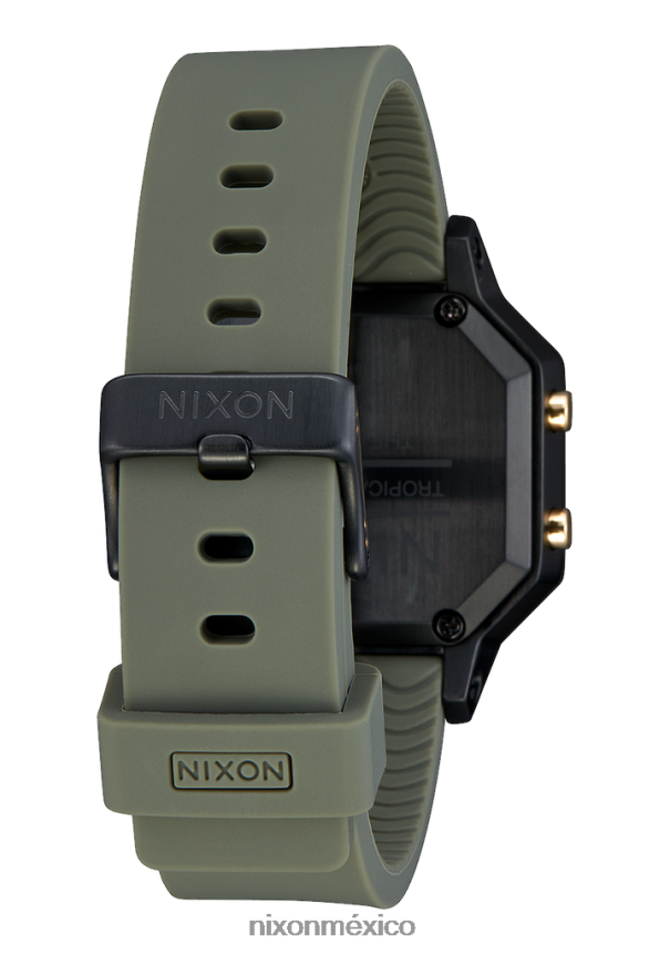 Nixon sirena de acero inoxidable Z2VL2N205 mirar negro/fatiga