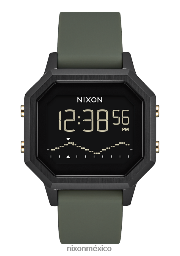 Nixon sirena de acero inoxidable Z2VL2N205 mirar negro/fatiga
