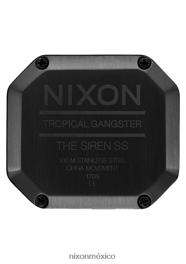 Nixon sirena de acero inoxidable Z2VL2N205 mirar negro/fatiga