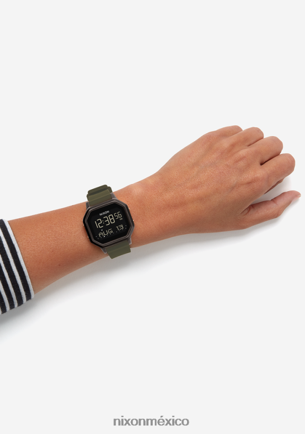 Nixon sirena de acero inoxidable Z2VL2N205 mirar negro/fatiga