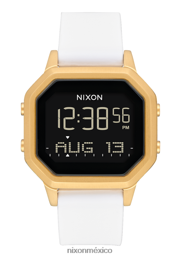 Nixon sirena de acero inoxidable Z2VL2N206 mirar oro/blanco
