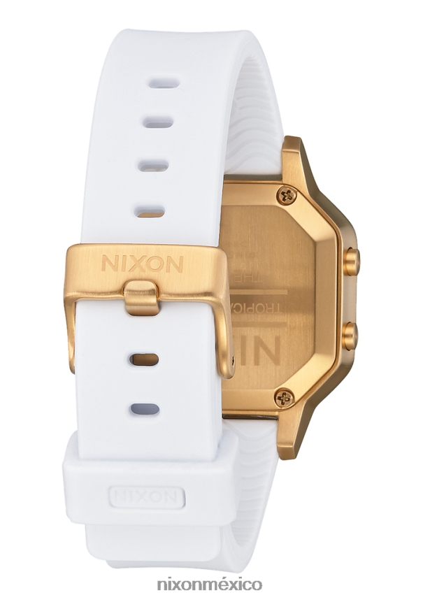 Nixon sirena de acero inoxidable Z2VL2N206 mirar oro/blanco